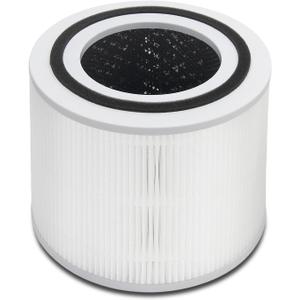 Core 300 Replacement Filter for LEVOIT Core 300 Core 300S Core 300P Core 300SP Air Purifier, 3in1 High Efficiency and Activated Carbon, Compared to Part # Core 300RF, 1 Pack, White