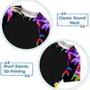 ADUKIDE Girls Rash Guard Swimsuit 2-Piece Bathing Suit UPF 50+ Summer Beach Swimwear Size 7-16T (Black)