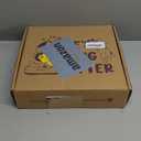 LE TAUCI Ceramic Slow Feed Dog Bowls, Elevated for Small and Medium Breed Dogs, Anti-Gulping Pet Feeding Dishes, Flower Pink, 1.5 Cups