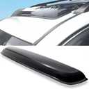 Wensdy 43inch 1100mm Universal Sun Roof Wind Deflector, 1pcs Dark Smoke Auto Moon Sunroof Window Visor with Double Side Tape RN110