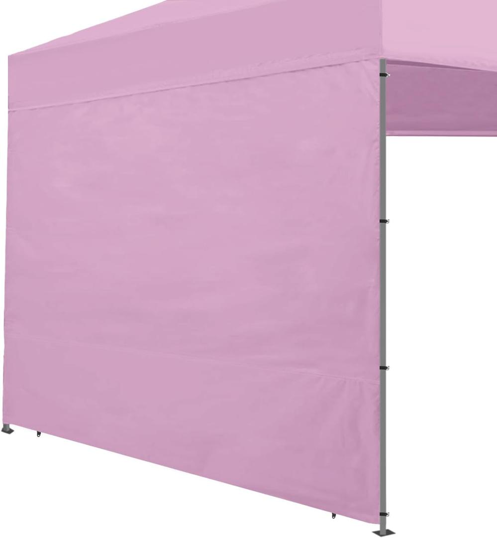 Joramoy Canopy Tent Sidewalls for 1010 Pop Up Canopy, Instant Canopy SunWall with Waterproof and UV Protection Layer, Straight Leg Canopy Shade Wall, 1 Pack Sidewall Only(LightPink)
