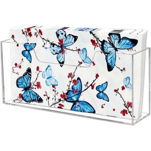 Waterproof Paper Towel holder, Acrylic Napkin Holder, Plastic Napkin Dispenser for Home, Office (Transparent color)