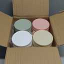 4 Pack Overnight Oats Containers with Lids and Spoons, 16 oz Glass Mason Jars with Airtight Lids, Overnight Oats Jars for Milk, Cereal, Fruit (Light Colors)