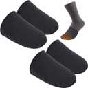 2 Pairs 3mm Neoprene Toe Warmers- Toe Covers Toe Warmer Booties- Thermal Foot Toe Caps Socks for Winter (Worn Inside Shoes)
