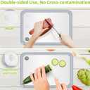 Titanium Cutting Board, 100% Pure Titanium Cutting Boards for Kitchen, Double-Sided Food-Grade Chopping Board for Meat, Vegetables & Fruits, Dishwasher-Friendly (13.75''X9.83'')