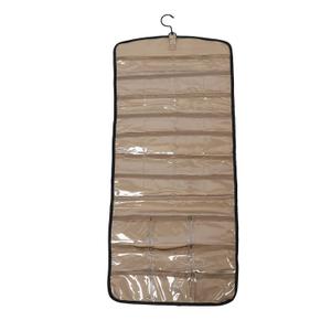 Tyenaza Hanging Jewelry Organizer, Double Sided Wall Earring Holder with Hanger Metal Hook for Necklaces, Rings, Bracelets (L)