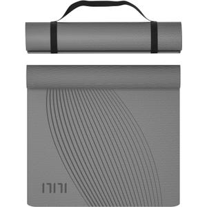 ILILI Yoga Mat, 72x250.3 Inch, Non-Slip, TPE Exercise Mat, Tear-Resistant, Fitness Yoga Mat with Carrying Strap, Ideal for Yoga, Pilates, Home Workouts, Stretching & All Fitness Routines (grey)