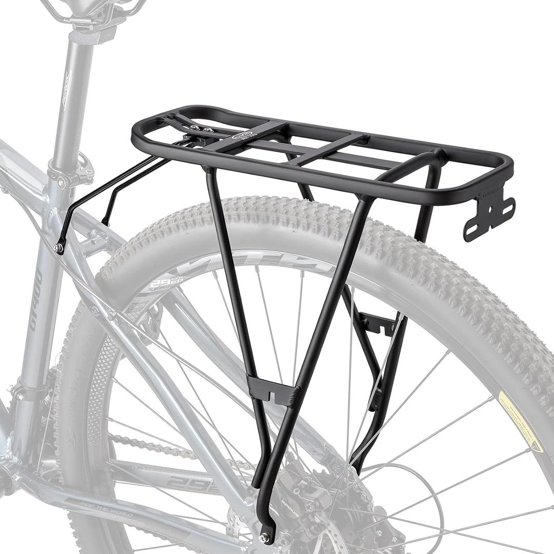 CXWXC Rear Bike Rack - Bike Cargo Rack for Disc Brake/Non-Disc Brake Mount