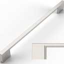 Amerdeco 15 Pack Brushed Satin Nickel Cabinet Pulls 7.5 Inch(192MM) Hole Centers Kitchen Cabinet Handles Cabinet Hardware Kitchen Handles for Cabinets Cupboard Handles Drawer Pulls ZH0060