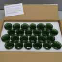 SUPMIND Votive Candle Holders of 24, Glass Holders Bulk for Table Centerpiece, Tea Lights Candle Holders for Wedding Shower, Home Decor and Party Dark Green