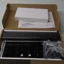 Single LCD Computer Monitor Free-Standing Desk Stand Mount Riser for 13 inch to 32 inch screen with Swivel, Height Adjustable, Rotation, Vesa Base Stand Holds One (1) Screen up to 77Lbs(HT05B-001)) (Black)