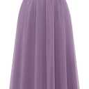 Wedtrend Women's Formal Dress, Halter Long Prom Dress Floral Lace Bridesmaid Dresses (Medium, Light Purple)