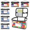 BEBOAN 6 pack Toy Storage Bags Black