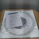 Chrome Pendant Lights Kitchen Island, 11.8 Inch Vintage Alabaster Glass Pendant Lights, White Farmhouse Pendant Light 2 Pack, Glass Pendant Light for Dinning Room, Living Room, Bedroom