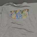 BANGELY Magical Sweatshirt Women Cute Embroidered Magic Princess Sweater Family Vacation Shirt Casual Long Sleeve Top Light Grey, M