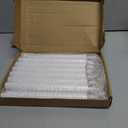 FillTouch 15 Pcs Silver Candlestick Holders with Flameless LED Candles Bulk, Silver Holders, White Candles 