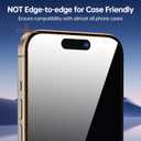 SYNCWIRE Privacy Screen Protector for iPhone 15 Pro 6.1''[2-Pack], Unbreakable True 28 Anti Spy Tempered Glass Saver Black [Easy Installation Frame] [9H Hardness] [Bubble Free] [Sensitive Touch]