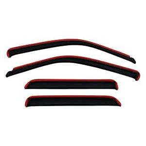 Auto Ventshade [AVS] In-Channel Rain Guards For 2009 - 2024 Dodge Ram 1500 (19-24 Classic Body Only); 2010-2025 Ram 2500 & 3500 MEGA/CREW CAB ONLY | Window Vent Visors, 4 pcs. - Smoke | 194109