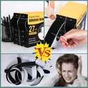 Navona 27Ft x 2 Inch Hook and Loop Strips with Adhesive, Heavy Duty Self Adhesive Tape with Back, Strong Sticky Back Fastener Roll for Home, Office, School, Crafting, Black