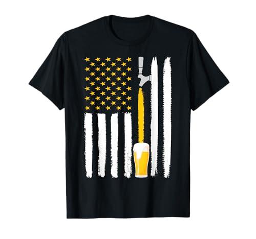 Craft Beer American Flag USA 4th July Brewery T-Shirt 5XL Craft Beer American Flag USA 4th July Brewery T-Shirt 5XL