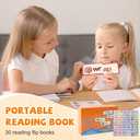 30 Read and Rhyme Flip Books, Word Family Build Book, ABC Vocabulary Flashcards, Alphabet Flashcards, Fun Reading & Rhyming Flipping Activity Books