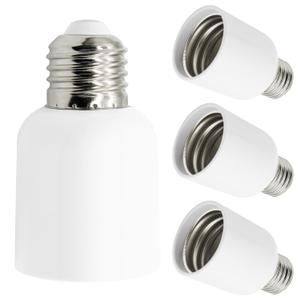4 Pack E26 to E39 Adapter Converter, Medium to Mogul Screw Bulb Socket, E26 to E39 Light Socket Adapter, Maximum 300W, 180 Heat Resistant