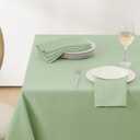 Softalker Spring Jacquard Rectangle Tablecloth - Geometric Line Damask Table Covers Waterproof Stain Resistant Washable Polyester Table Cloths for Indoor & Outdoor (60 x 84 inch, Sage)