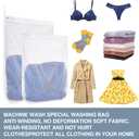 3 pcs Durable Honeycomb Mesh Laundry Bags for Delicates 12" x 15" (3 Medium)