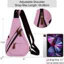 HuxFam Canvas Sing Bag for Women Crossbody Bags Backpack Purse Rucksack Small Casual Daypack (16l.pink)