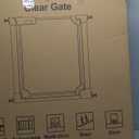 WAOWAO Clear Baby Gate for Stairs Modern Design Acrylic Auto Close Pet Gate, 29.52-47.24" Wide Safety Baby Gate for Doorways,White Clear Dog Gates Indoor, Hallways,Kitchen