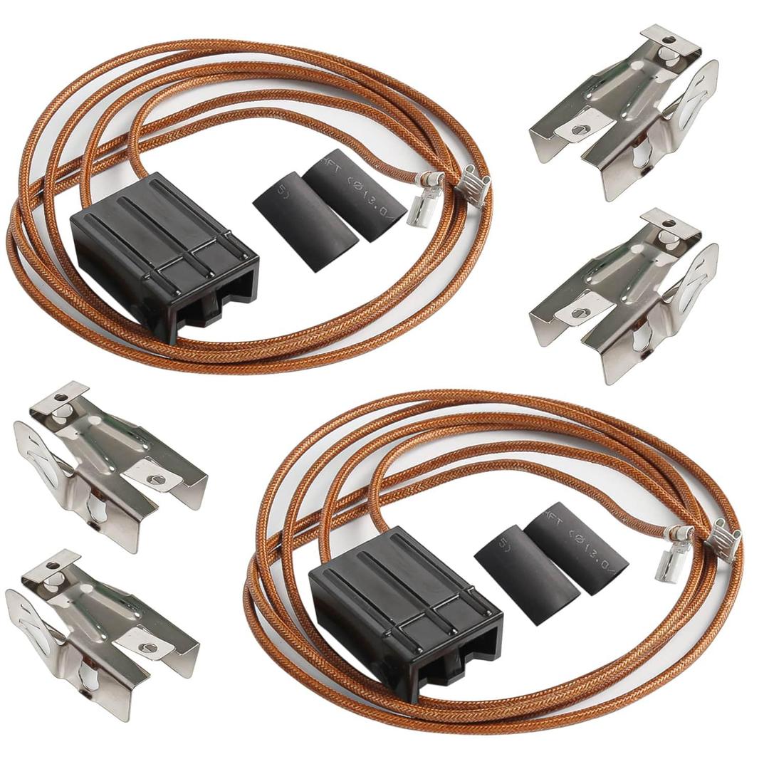 WB17T10006 Range Surface Burner Terminal Block Kit by Seentech  Compatible with GE Kenmore Hotpoint Ranges/Stoves/Ovens - Replaces AP3203326, 1038747, WB17T10006 (Pack of 2)