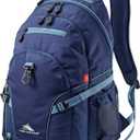 High Sierra Loop Backpack, Travel, or Work Bookbag with tablet sleeve, One Size, True Navy/Graphite Blue