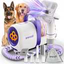 Oneisall Dog Hair Vacuum & Dog Grooming Kit/Low Noise Dog Grooming Vacuum12kpa, Dog Vacuum for Shedding Grooming for Pet Hair & Home Cleaning