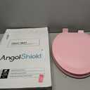 Angol Shiold Slow Close Wood Toilet Seat（Pink, Elongated 18.5''）