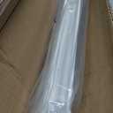 Cordless Vinyl Mini L Blinds 48" W x 72" H, 1" Slat White Horizontal Windows L Blind for Door, Shades, Camper, Light Filtering, Interiors, Arrive 1/2 Inch Narrower Indoor