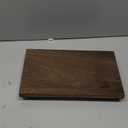 Amyhill Wood Pedestal Stand Kitchen Soap Tray Farmhouse Wooden Riser Stand for Kitchen Bathroom Counter Table Decor Plant Candle Vases Display (Dark Brown, 12 x 7 inch)