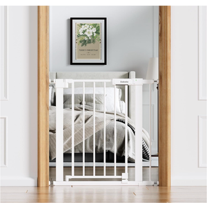 Babelio 26-31 in Baby Gate for Stairs, PressGuard Pet Gate with Wide Door