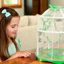 Uncle Milton Butterfly Farm Live Habitat - Observe Caterpillars Transform Into Butterflies, STEM Toy, Great Gifts for Boys & Girls Ages 6+