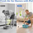 Cat Litter Deodorizer - Plug In Air Purifier for Litter Box, Pet Odor Eliminator for Strong Odors, Filterless Air Freshener for Pets, Kitchen, Bedroom, Small Room, Free & Quiet