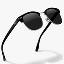 livho Rimless Trendy Polarized Sunglasses Men Women, Retro Sun Glasses for Men Women 2025, Semi Rimless UV Protection Shades