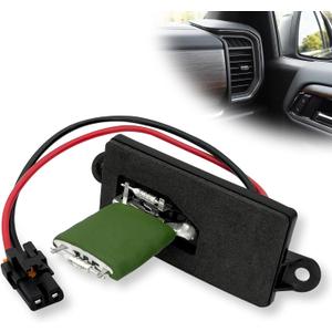 89019089 AC Blower Motor and Resistor Kit Compatible with 2003-2006 Cadillac Escalade ESV,2001-2006 Chevy Silverado 3500,2001-2006 GMC Sierra 3500 HVAC Heater Blower Motor Resistor