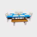 Fitted Rectangle Kitchen Table Cover (Cocoa, 48 inches x 30 inches)