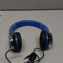 AILIHEN C8 Headphones Wired, On-Ear Kids Headphones with Microphone and Volume Control Foldable Corded Stereo 3.5mm Headset for School Teens Smartphones Chromebook Laptop Tablets Travel (Black Blue) (Medium)