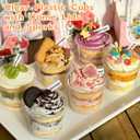 Jnnzzggu 100 Pack 12OZ Clear Plastic Cups with No Hole Dome Lids and Sporks,Disposable Dessert Cups,Yogurt Parfait Cup for Cupcake,Pudding,Iced Cold Drinks,Coffee,Juice,Snacks,Fruits,Ice Cream