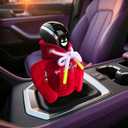 2 Pcs Gear Shift Hoodie, Car Gear Shift Cover Universal Shifter Knobs Hoodie, Cute Car Accessories for Women Interior Girl Car Accessories Interior, New Car Gifts (Red)