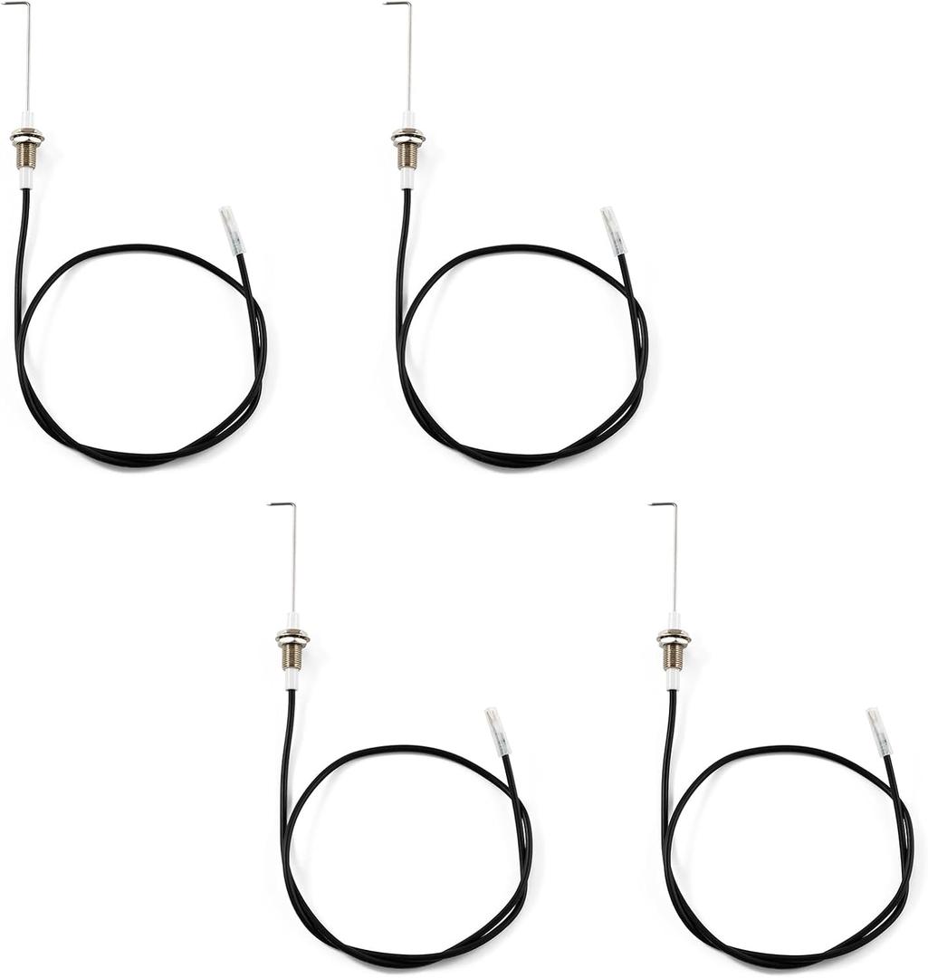 720-0697 Igniter Electrode Grill Replacement Parts for Grillmaster Ignitor Nexgrill 720-0670C Kenmore 122.16641900 720-0670A Grill Parts Ignition Ceramic Electrode Wire Grill Accessories 4 Pieces