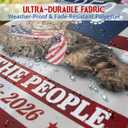 FLAGWIX American 250 Years Anniversary Cat Flag - Polyester Double-sided House Flags For Outside (29.5" x 39.5") - 4th of July Decorations for Home Yard Garden Decor Banner, Gifts For Men Women