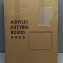 24x18 Inch Acrylic Cutting Boards for Kitchen, Large Clear Cutting Board, Non Slip Charcuterie Boards, Apartment Must Haves Kitchen Accessories, Desk Mat Protector, Birthday Gifts for Mom