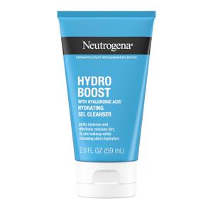 Neutrogena Hydro Boost Face Wash, Hydrating Facial Cleanser with Hyaluronic Acid, Daily Foaming Face Wash & Makeup Remover, Hypoallergenic & Paraben-Free Gel Cleanser, 2 fl. oz, 24 Pack