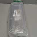 Large capacity Plastic Kitchen Drawer Organizer with Lid and Drainer Stackable Utensil Holder for Countertop Silverware Tray Flatware Organizers - 12.6x4.7x2.4 Inch Spatula Cutlery Tray (White+Grey)